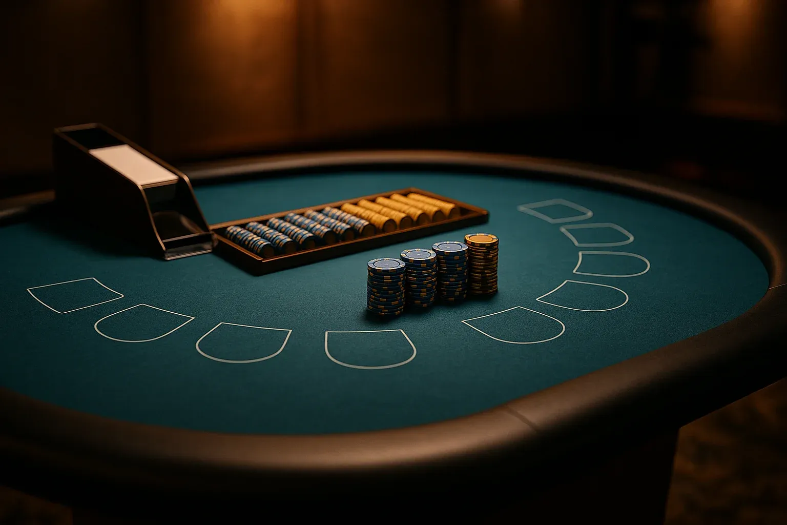 Ultra-realistic live blackjack table in premium Philippine casino studio lighting